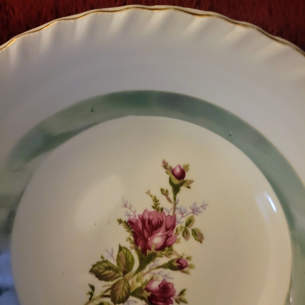 Vintage Westwood Bone China Elegant Lusterware‎ Floral Gold Rim Serving Bowl - Picture 2 of 6